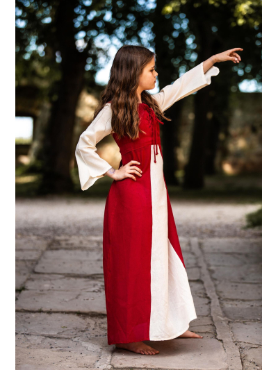 Trollfelsen Mittelalter Gewandung Leonardo Carbone Kinderkleid Elsa Natur Rot3 Trollfelsen Mittelalter Gewandung Leonardo Carbone Kinderkleid Elsa Natur Rot3